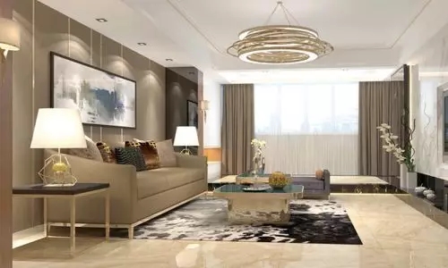 hjc888黄金城地砖客厅效果图