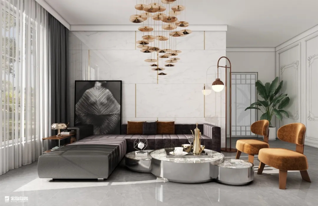 hjc888黄金城通体瓷砖|TPGM26022爱玛灰效果图