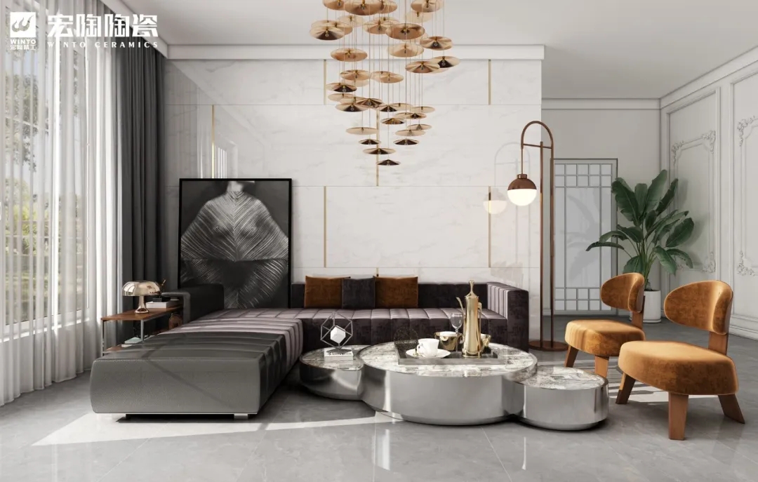 hjc888黄金城通体瓷砖|TPGM26022 爱玛灰