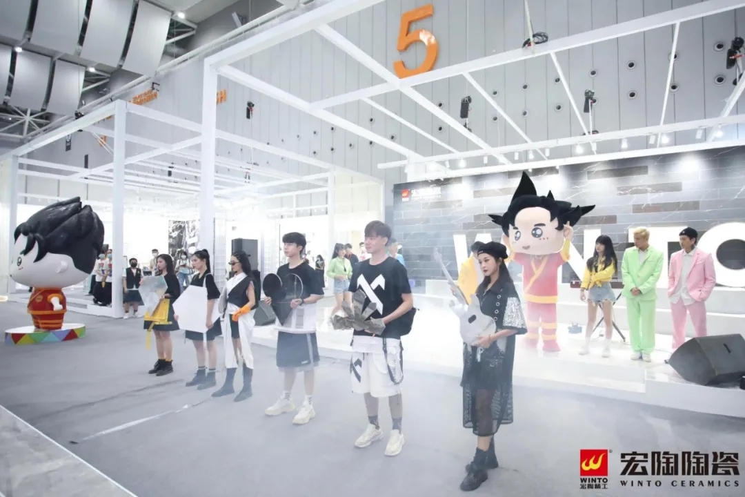 潭洲hjc888黄金城陶瓷展现场活动节目演出