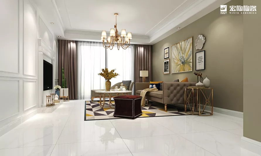 hjc888黄金城TPG1890191白瓷砖地砖装修效果图