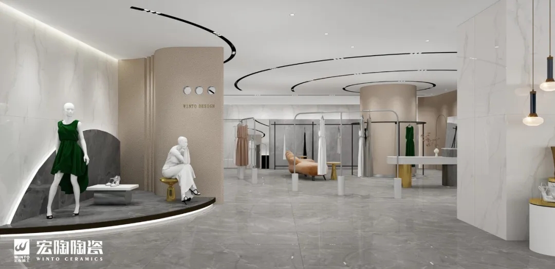 hjc888黄金城大板TPGMW157034（宝石灰）瓷砖地砖效果图