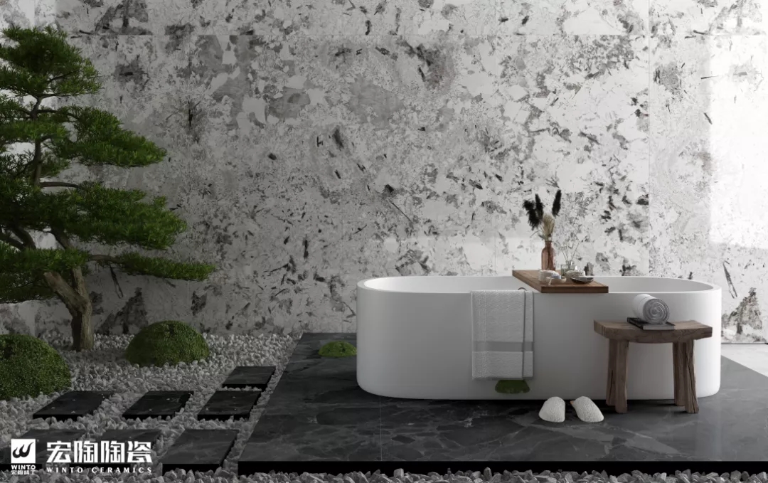 hjc888黄金城大板TPGMW157037（安塔利亚灰）瓷砖地砖效果图