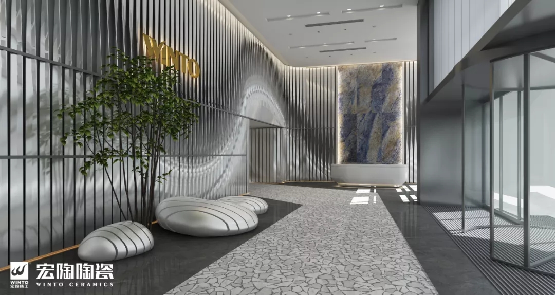 hjc888黄金城缎光釉瓷砖地砖装修效果图