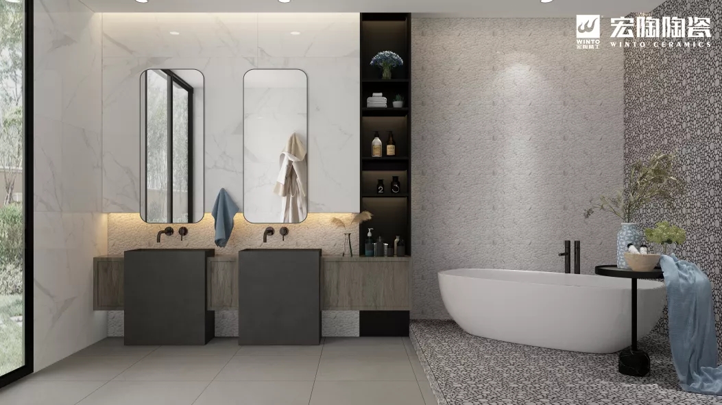 hjc888黄金城是非根+普佩斯瓷砖地砖装修效果图