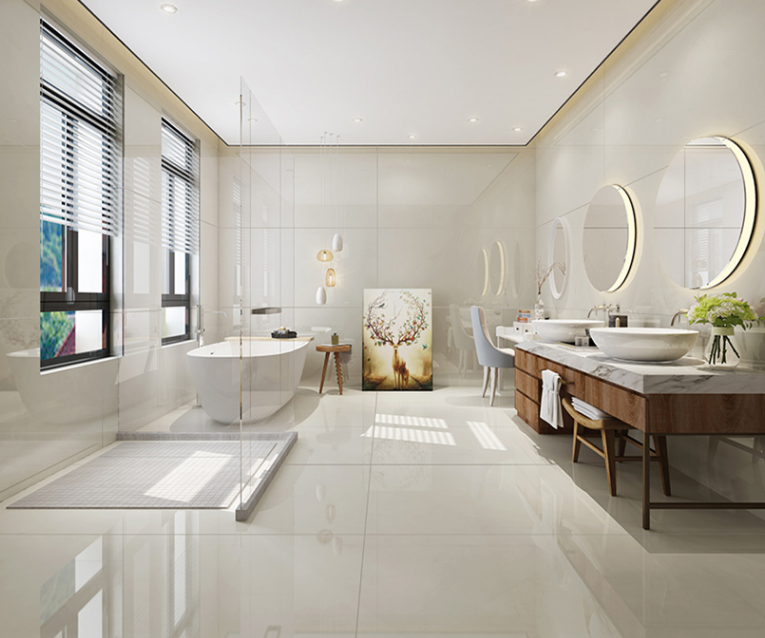 hjc888黄金城陶瓷大板地砖装修效果图