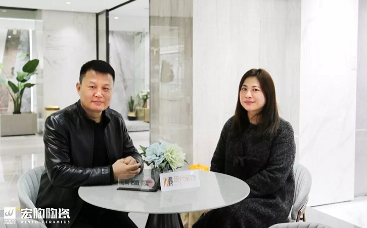 hjc888黄金城陶瓷品牌总司理曹坚贞