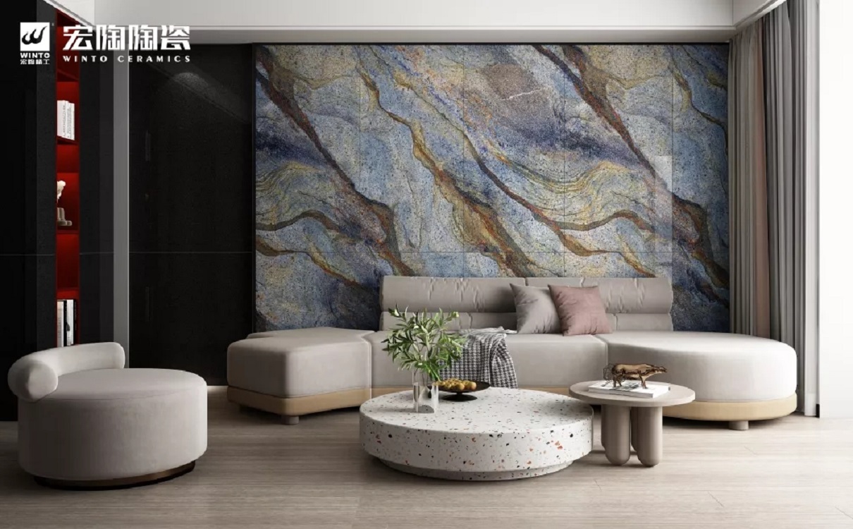 hjc888黄金城陶瓷品牌陶瓷大板装修效果图