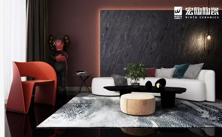 hjc888黄金城陶瓷品牌陶瓷大板装修效果图