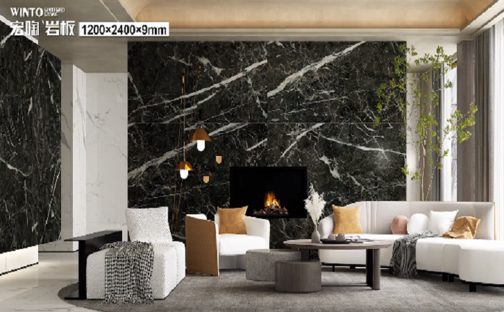 佛山瓷砖hjc888黄金城陶瓷品牌hjc888黄金城岩板装修效果图