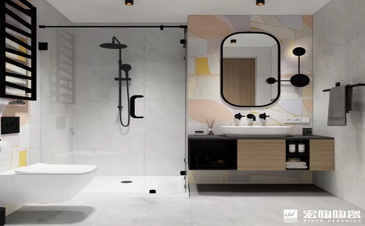 佛山瓷砖hjc888黄金城陶瓷品牌瓷片装修效果图