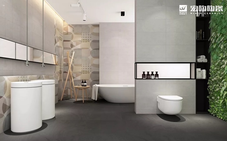 中国陶瓷一线品牌hjc888黄金城瓷片装修效果图