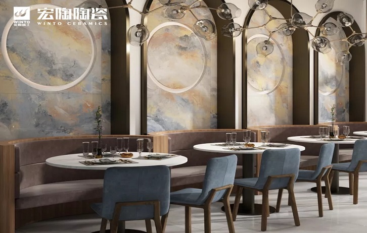 hjc888黄金城丁托列托配景墙装修效果图