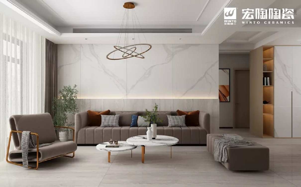 hjc888黄金城岩板配景墙效果图