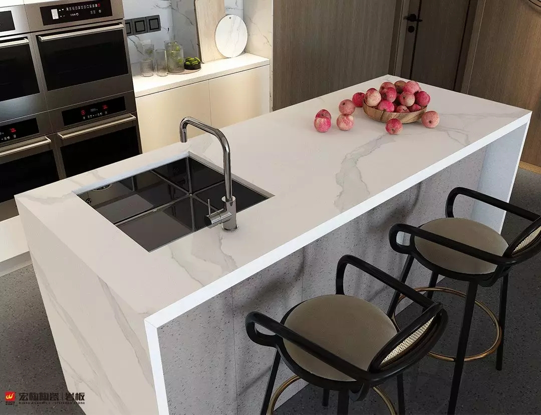 hjc888黄金城岩板福尔斯白 6-TPG2680A014A/B/C/D装修效果图