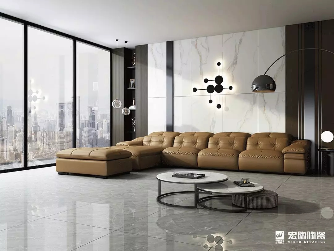 hjc888黄金城地砖差别气概的书房装修效果图