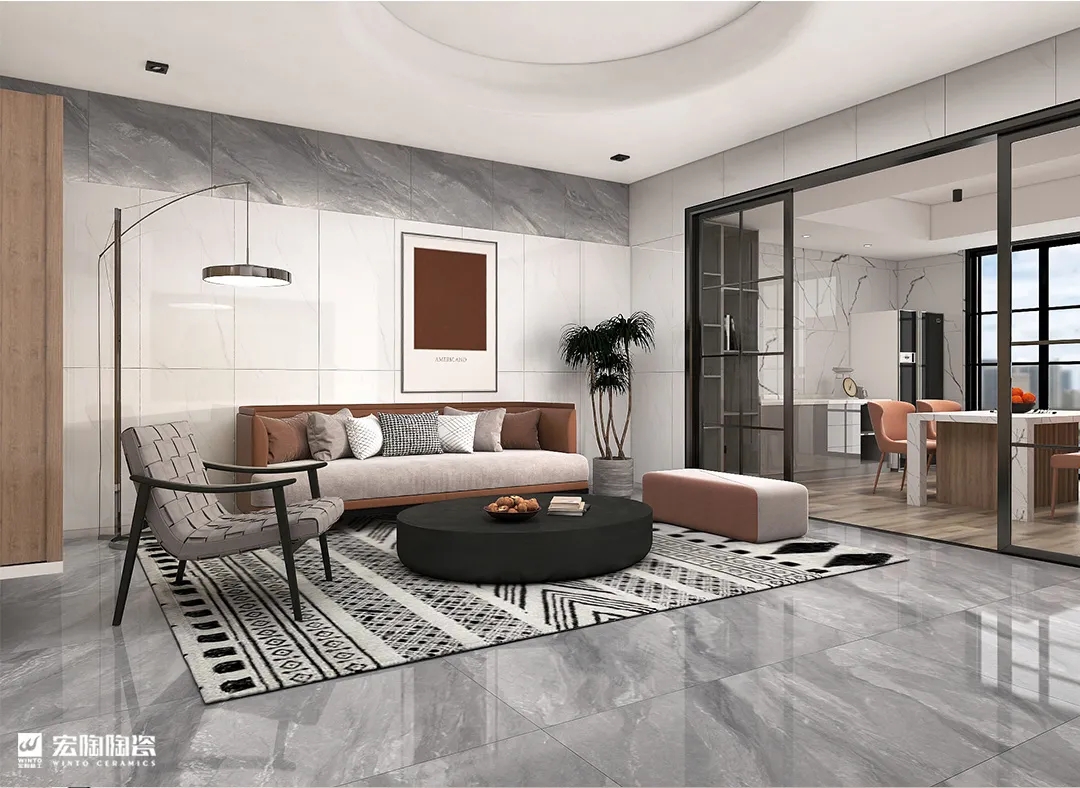 hjc888黄金城TPGR26017(600x1200mm)凝脂白瓷砖地砖