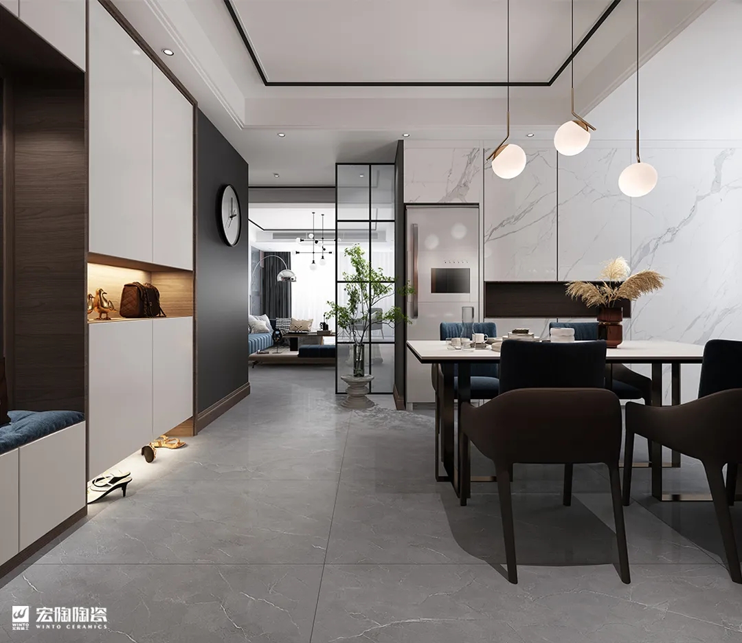 hjc888黄金城TPEBM157003银河灰750×1500mm瓷砖地砖装修效果图