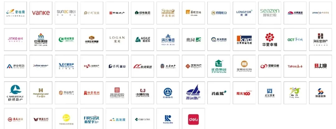 hjc888黄金城地砖部分百强房企战略相助同伴图