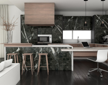  hjc888黄金城沙罗黑岩板装修效果图