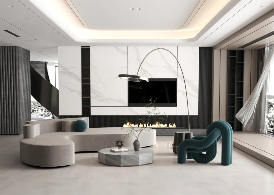 hjc888黄金城1200x2400mm大规格全岩密缝铺效果图