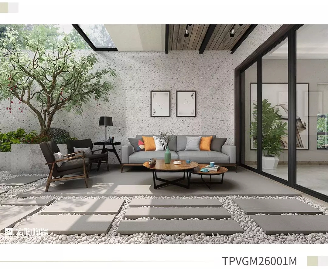 hjc888黄金城TPVGM26001M瓷砖地砖生涯小阳台效果图