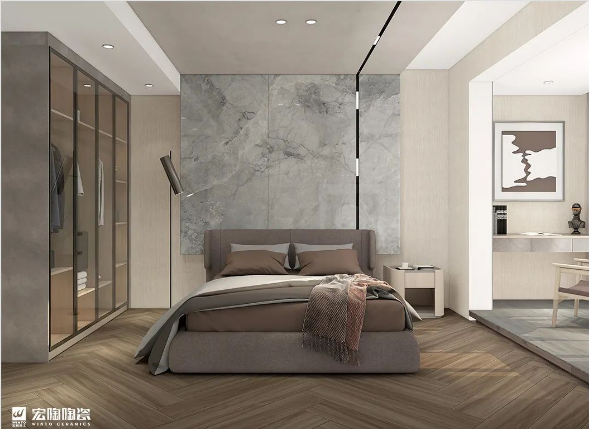 hjc888黄金城质感砖卧室装修效果图