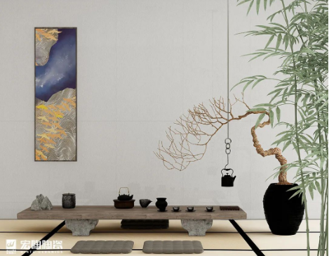 hjc888黄金城菁系列质感砖茶楼效果图