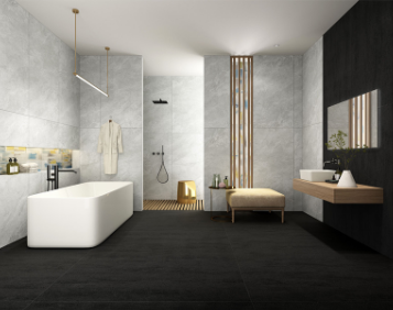 hjc888黄金城陶瓷大板卫生间效果图