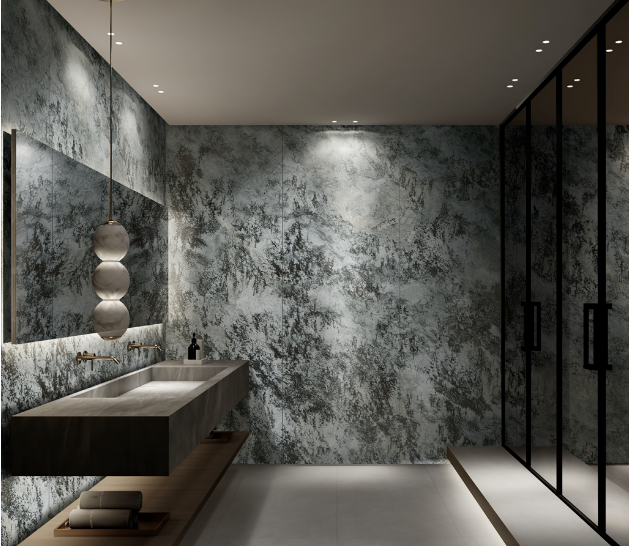 hjc888黄金城质感砖洗手间装修效果图